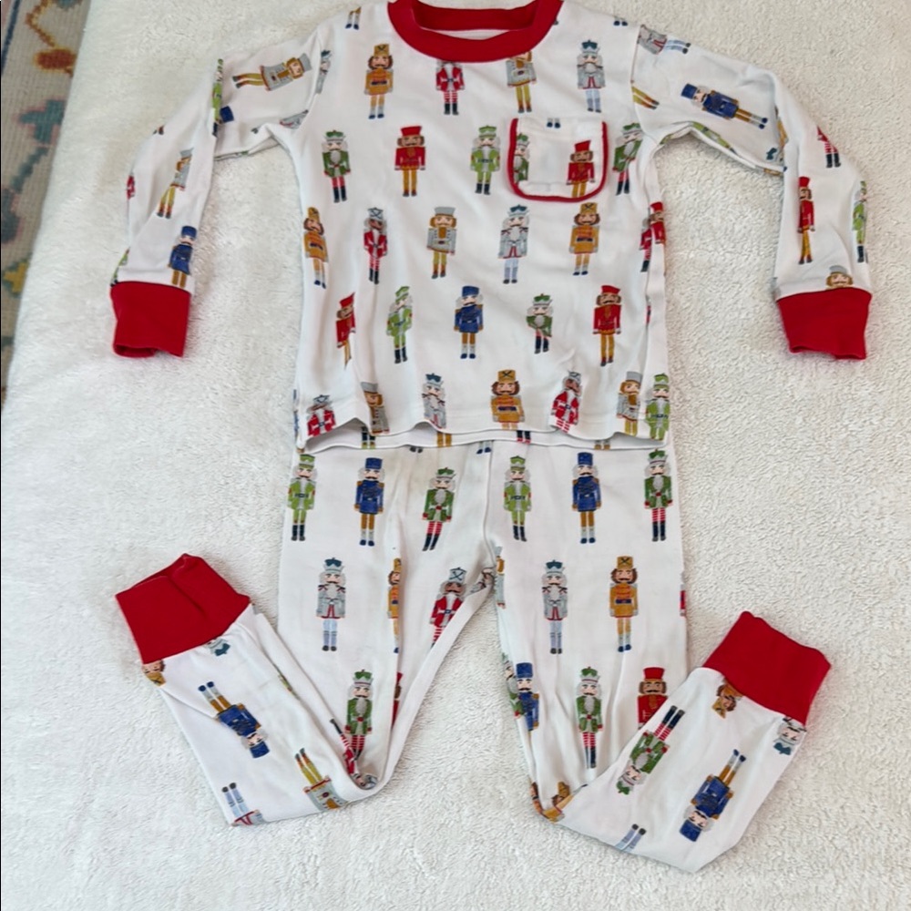 Kids Nutcracker Pajama Set - Red and White
